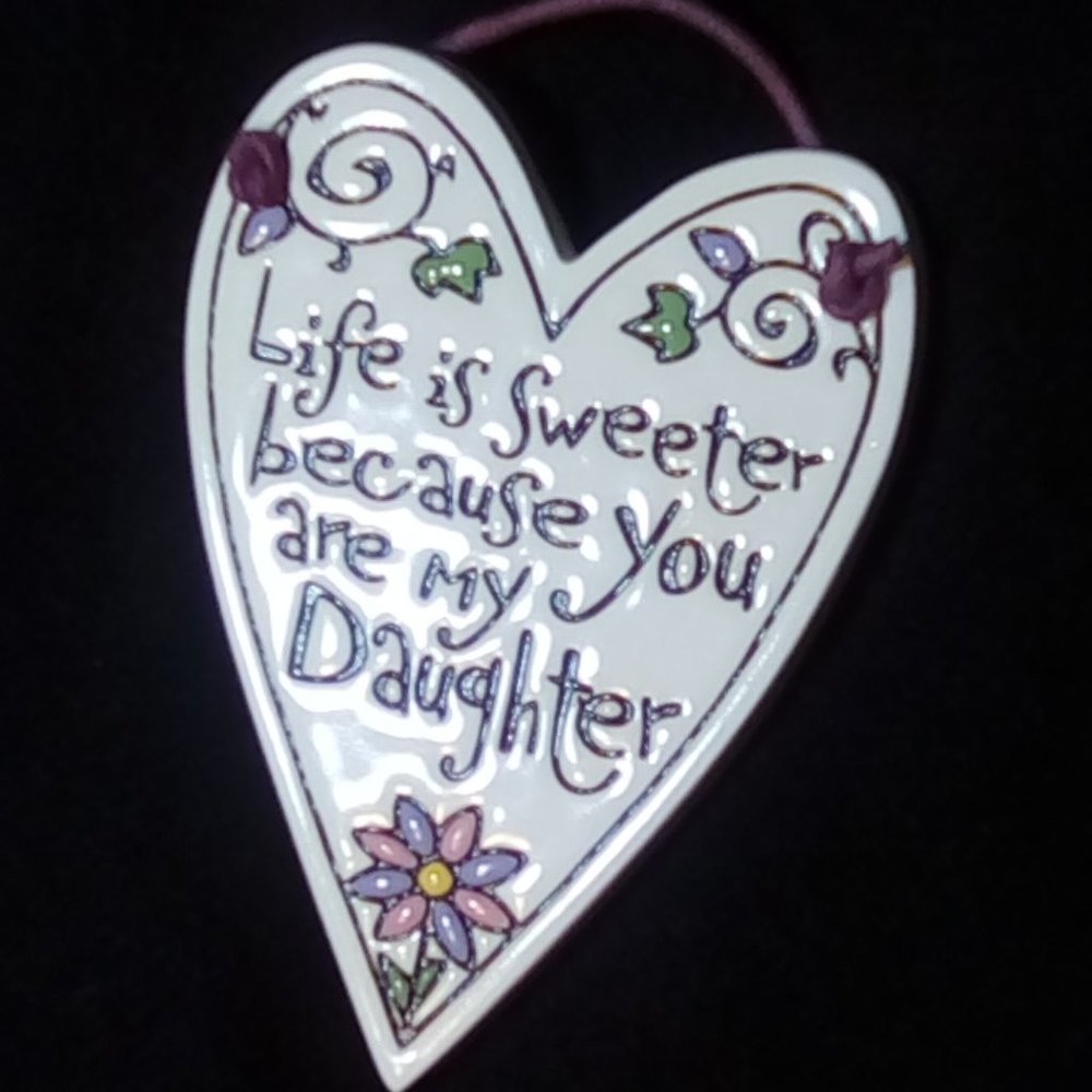 Valentine Heart Daughter Plaque